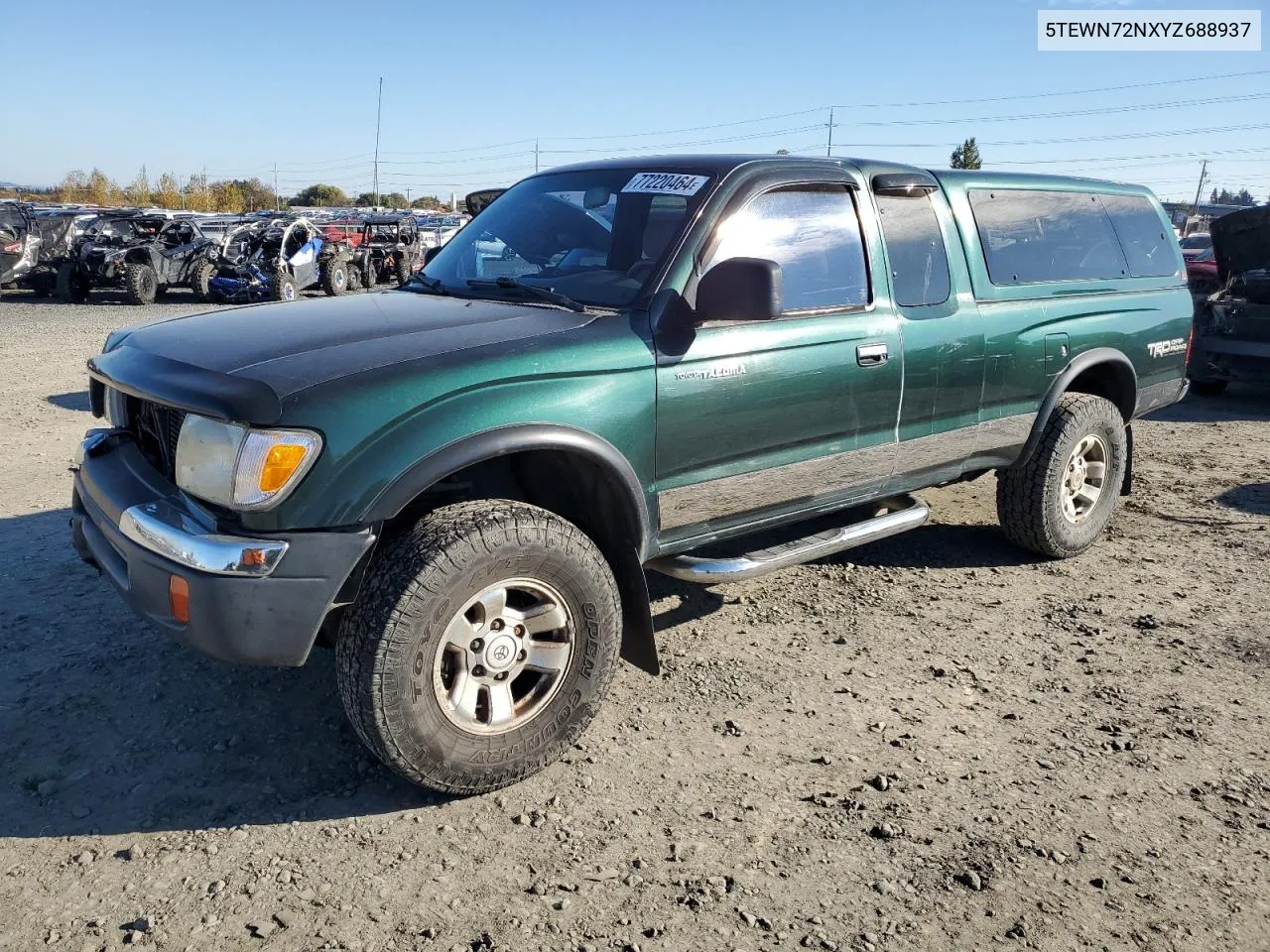 2000 Toyota Tacoma Xtracab VIN: 5TEWN72NXYZ688937 Lot: 77220464