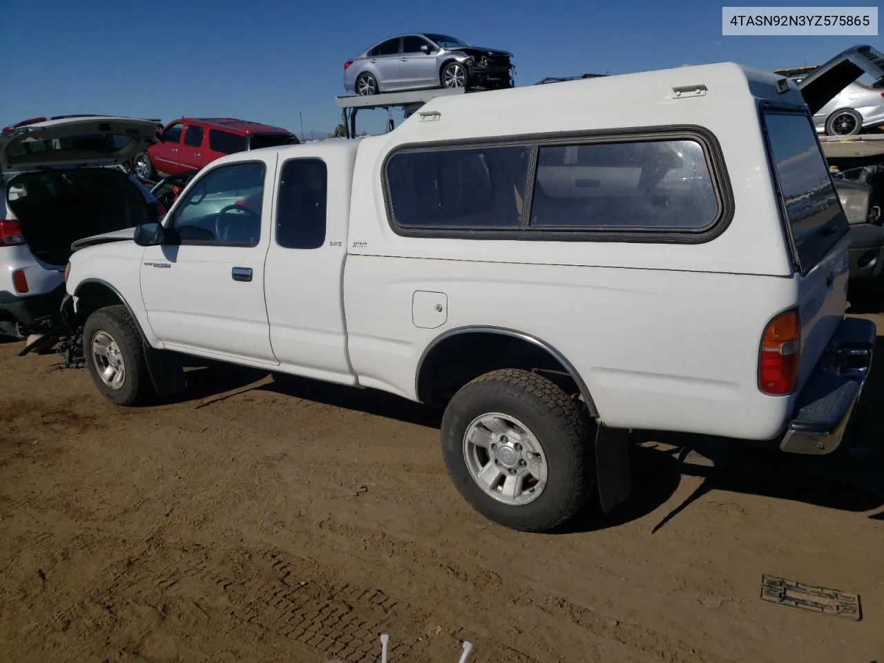 2000 Toyota Tacoma Xtracab Prerunner VIN: 4TASN92N3YZ575865 Lot: 77345914