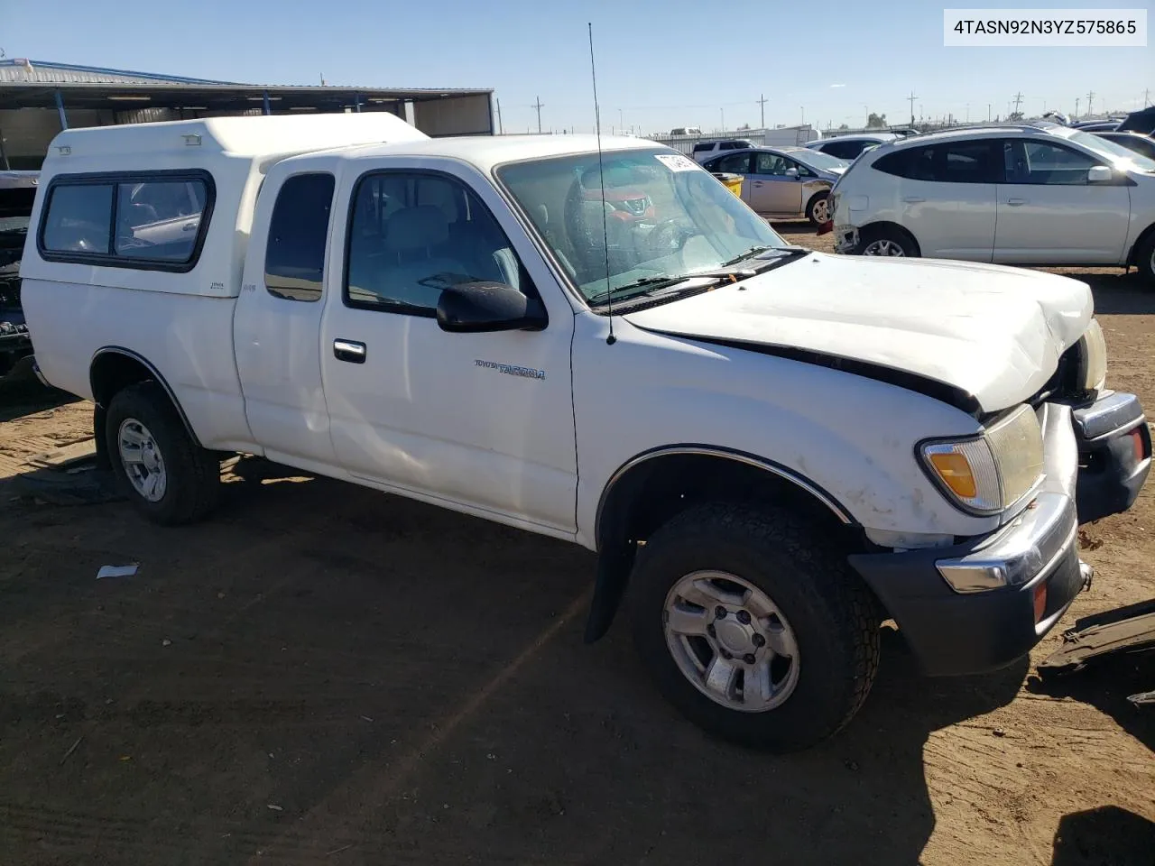 2000 Toyota Tacoma Xtracab Prerunner VIN: 4TASN92N3YZ575865 Lot: 77345914