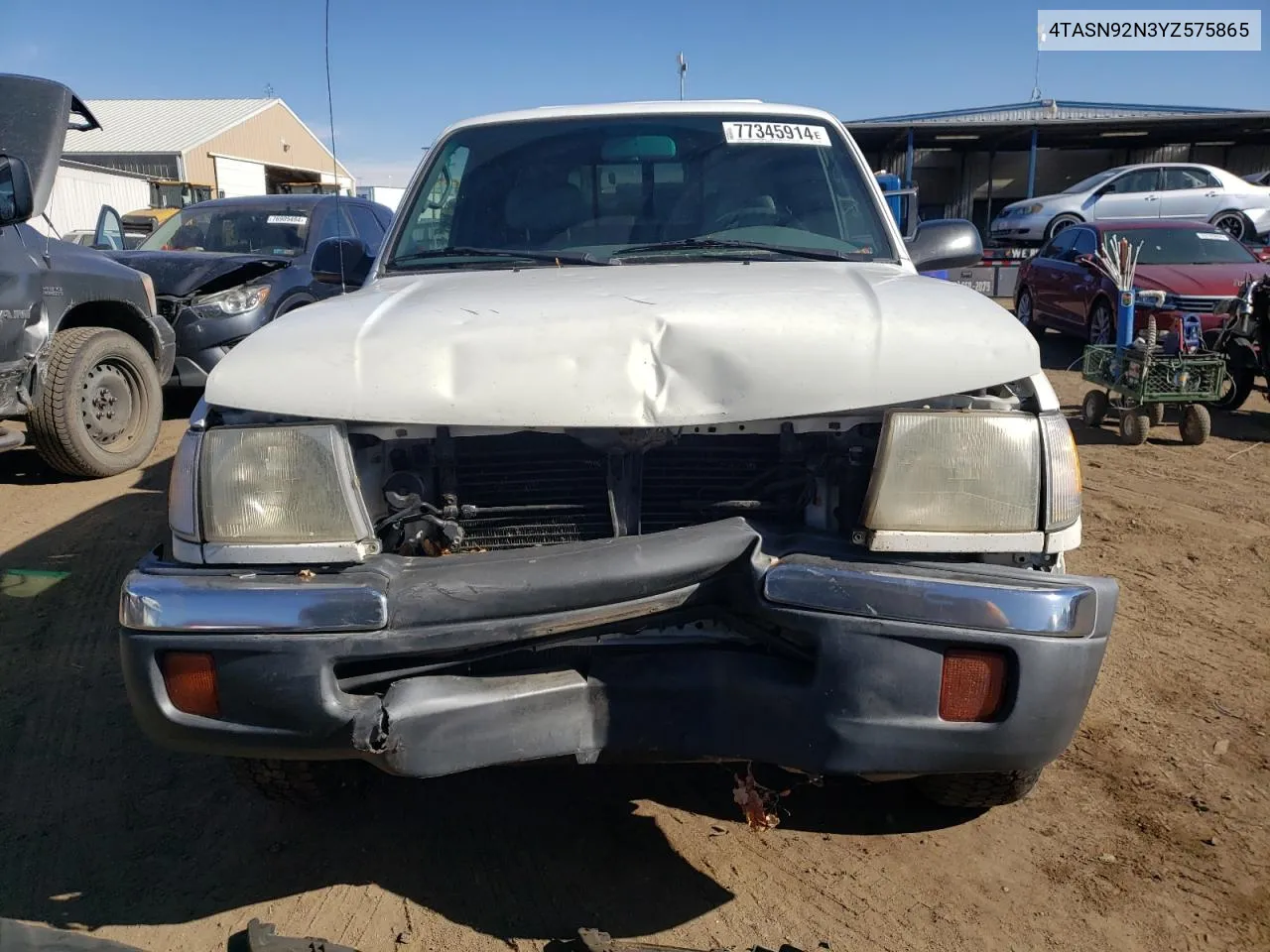 2000 Toyota Tacoma Xtracab Prerunner VIN: 4TASN92N3YZ575865 Lot: 77345914