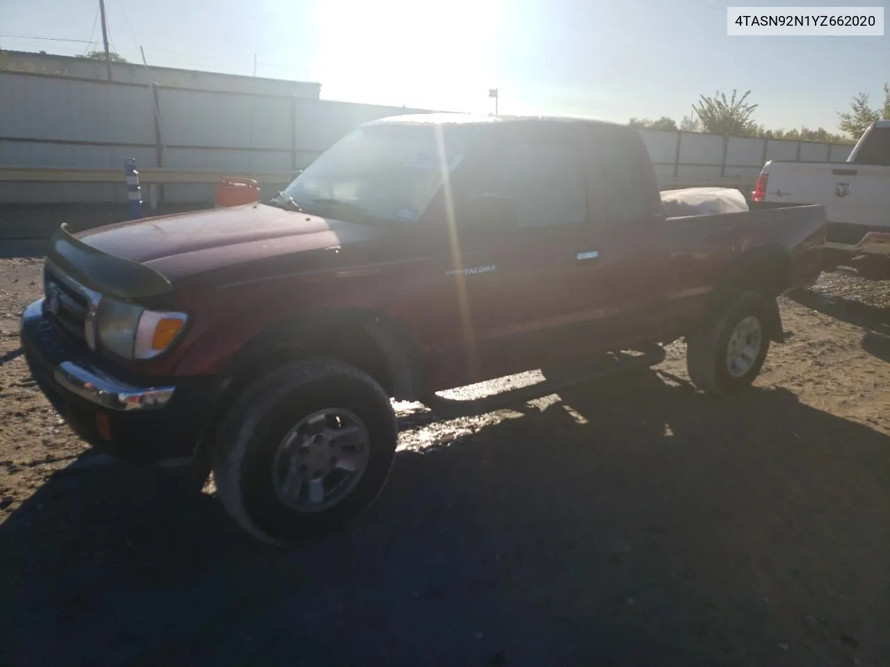 2000 Toyota Tacoma Xtracab Prerunner VIN: 4TASN92N1YZ662020 Lot: 78991684