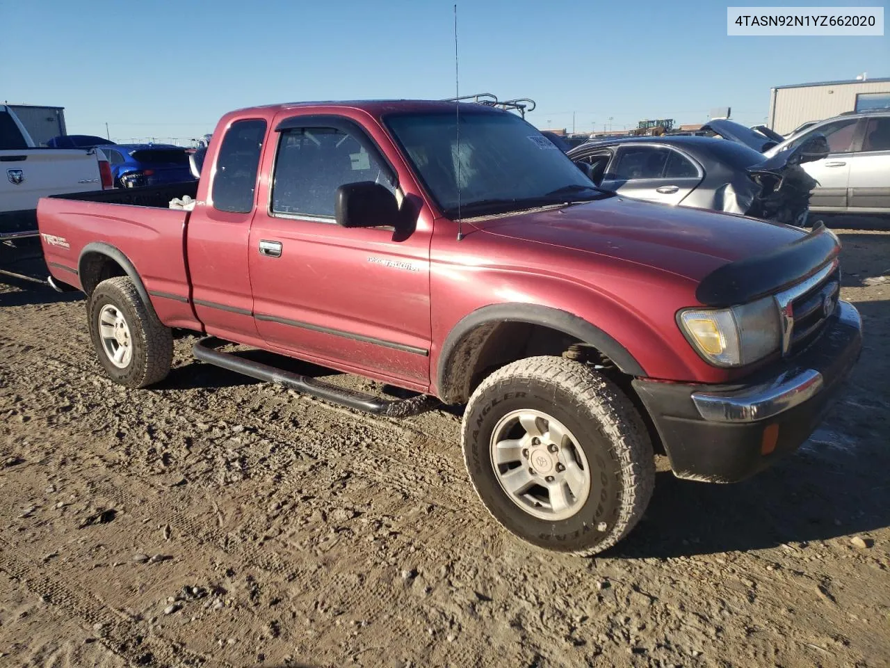 2000 Toyota Tacoma Xtracab Prerunner VIN: 4TASN92N1YZ662020 Lot: 78991684