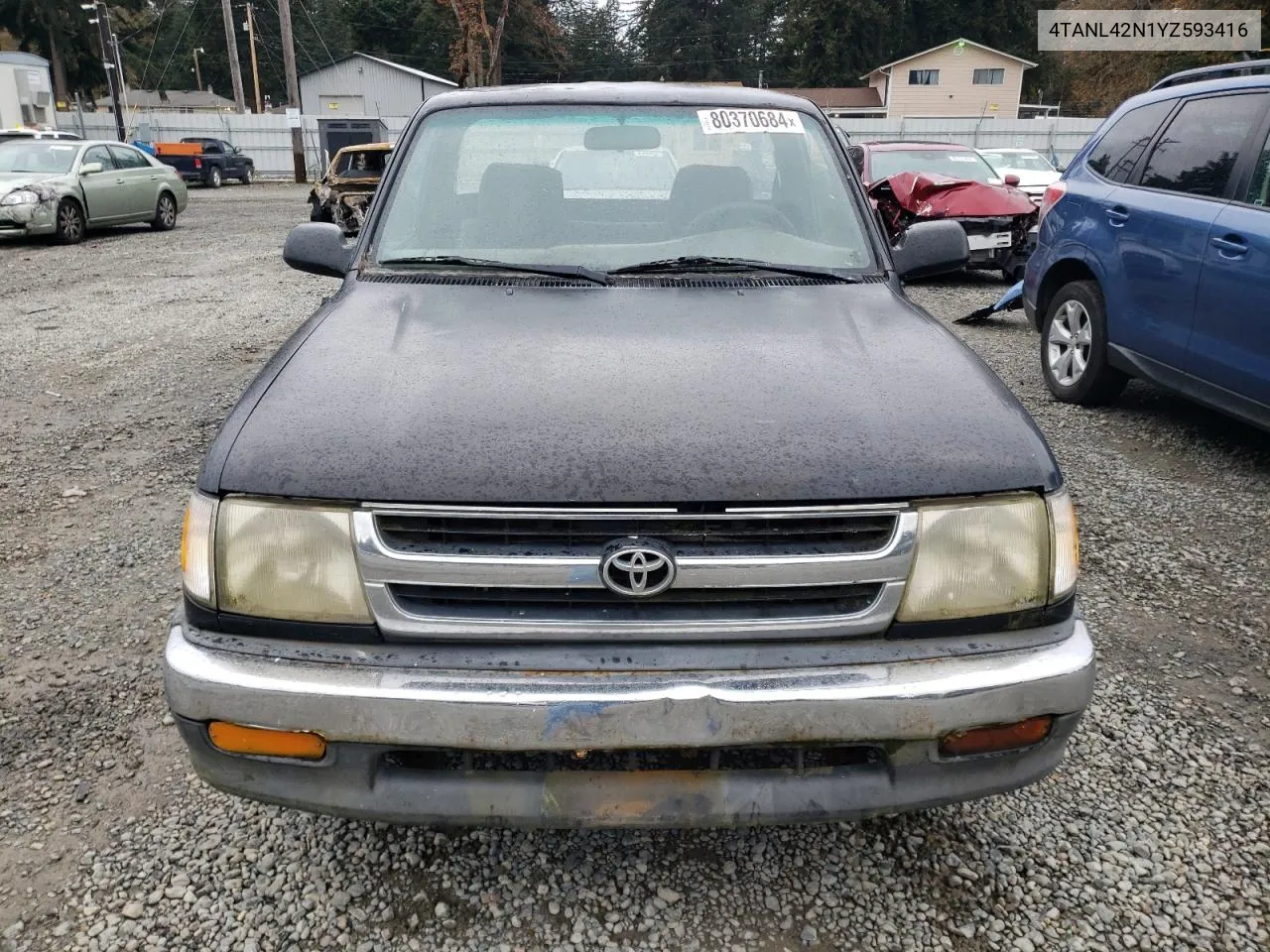 2000 Toyota Tacoma VIN: 4TANL42N1YZ593416 Lot: 80370684