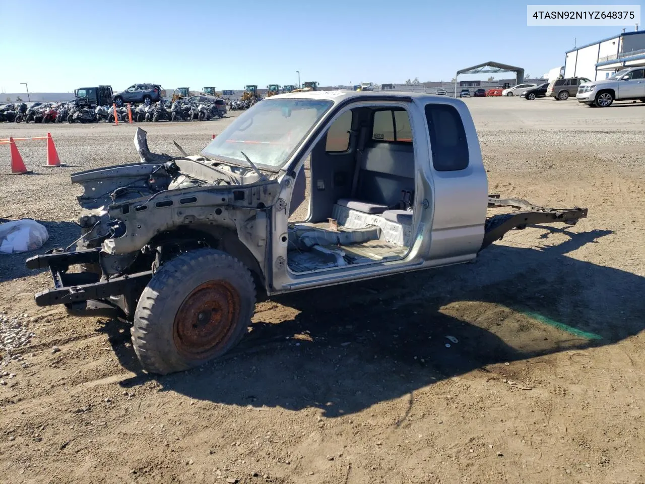 2000 Toyota Tacoma Xtracab Prerunner VIN: 4TASN92N1YZ648375 Lot: 80590614