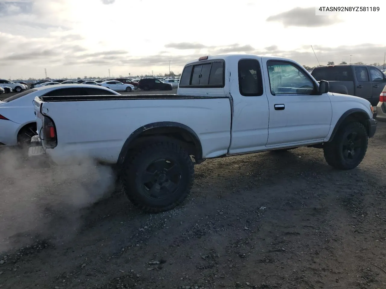 2000 Toyota Tacoma Xtracab Prerunner VIN: 4TASN92N8YZ581189 Lot: 80960484