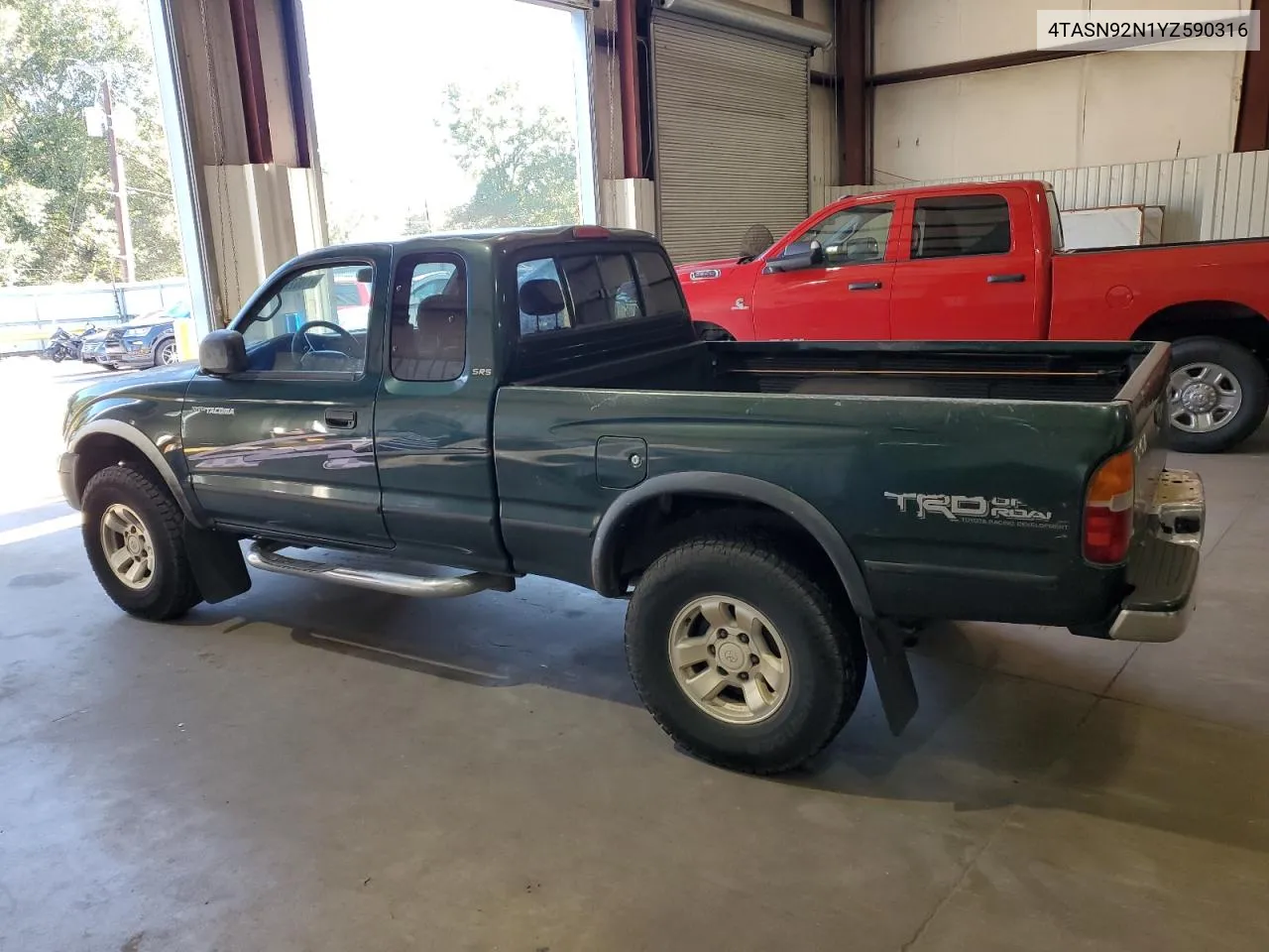 2000 Toyota Tacoma Xtracab Prerunner VIN: 4TASN92N1YZ590316 Lot: 81952744