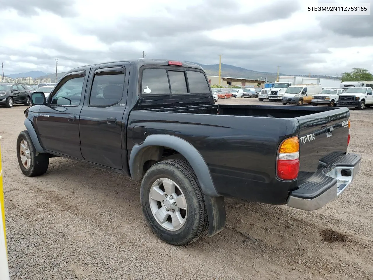 2001 Toyota Tacoma Double Cab Prerunner VIN: 5TEGM92N11Z753165 Lot: 51615514