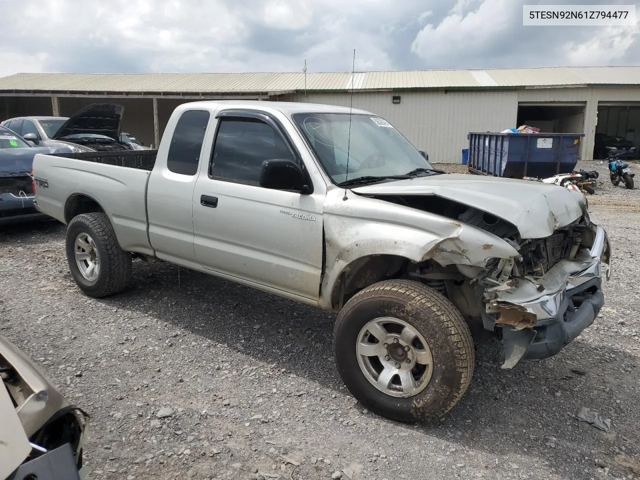 2001 Toyota Tacoma Xtracab Prerunner VIN: 5TESN92N61Z794477 Lot: 56320494