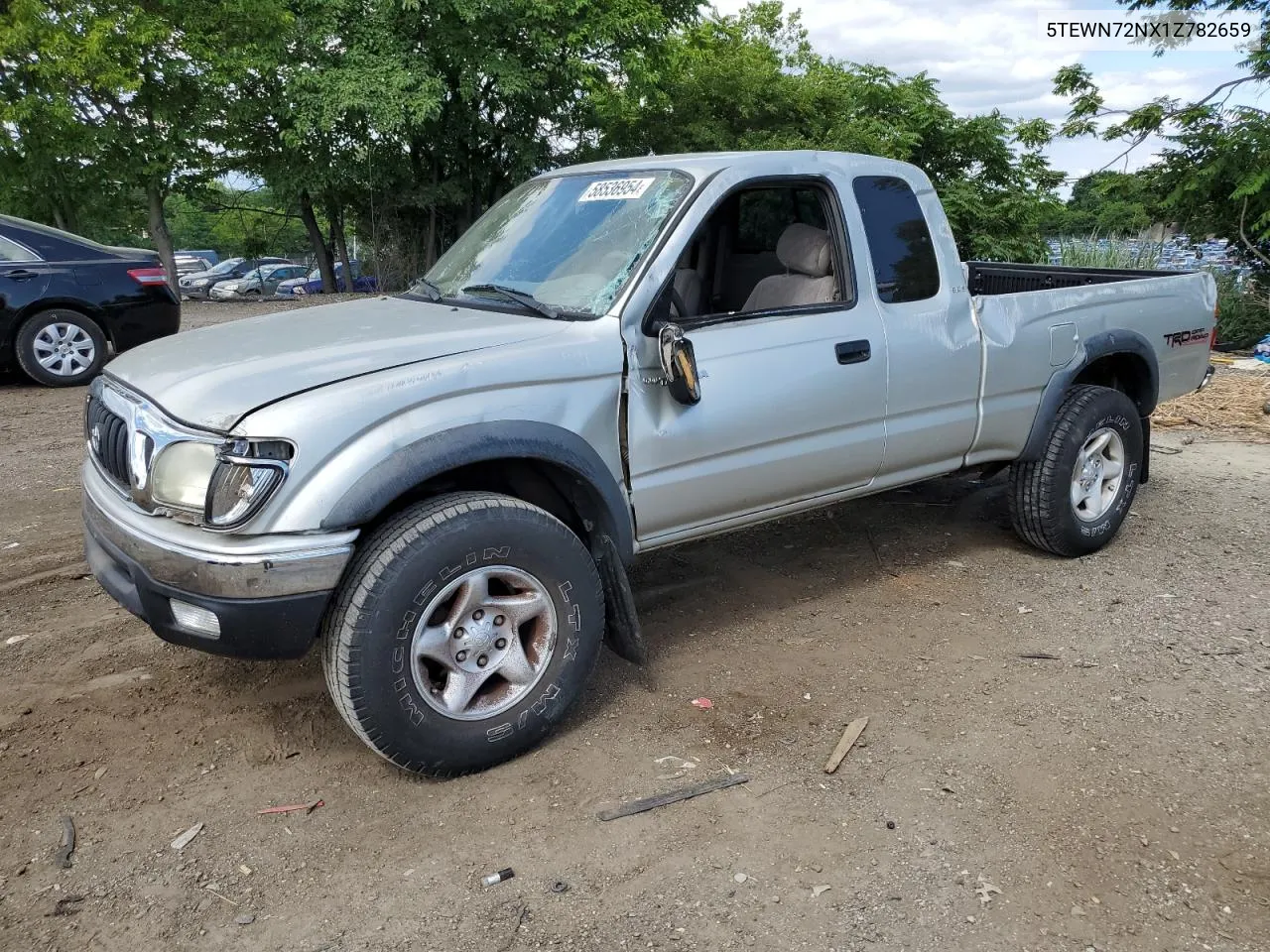 2001 Toyota Tacoma Xtracab VIN: 5TEWN72NX1Z782659 Lot: 58536954