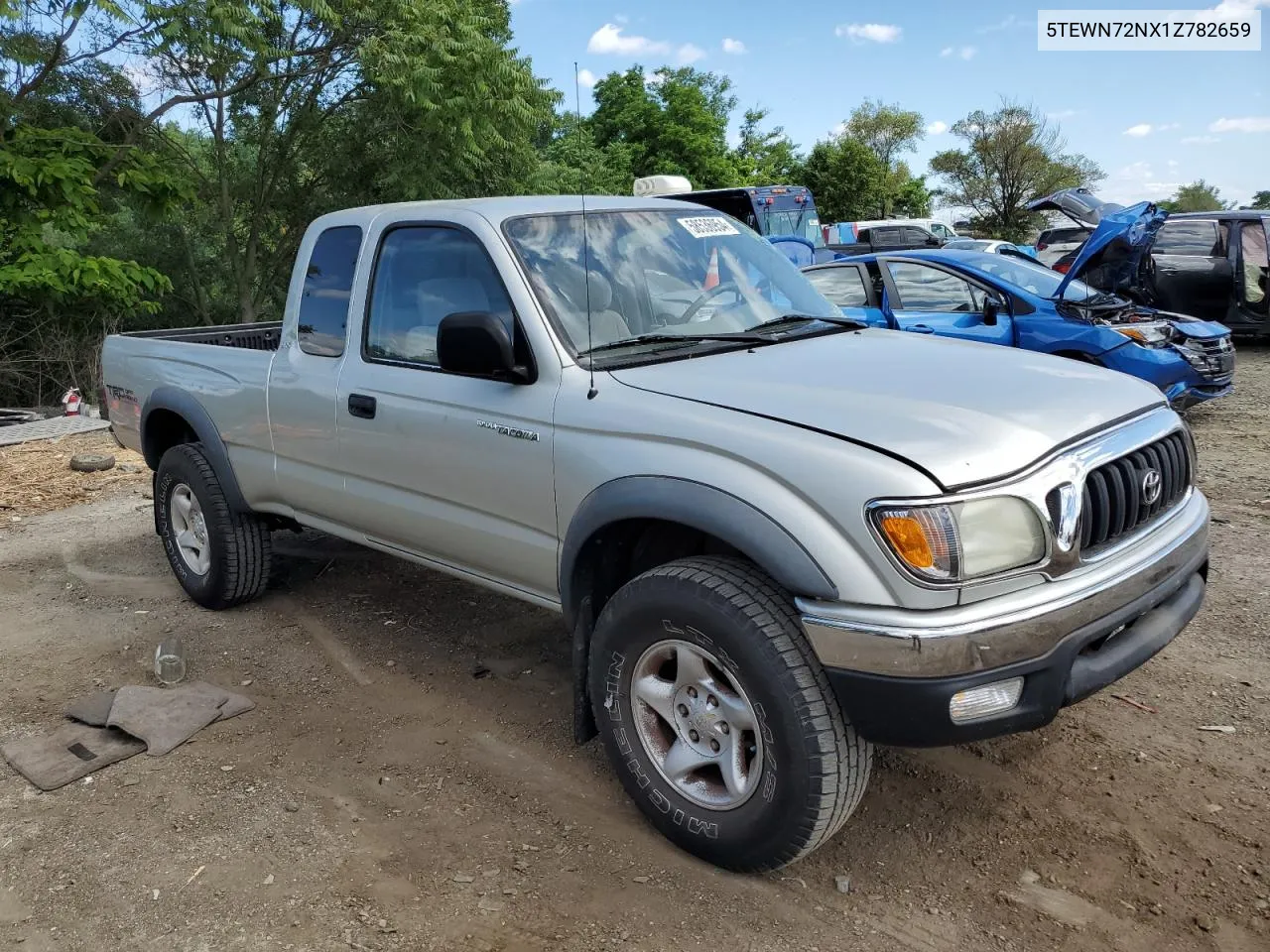 2001 Toyota Tacoma Xtracab VIN: 5TEWN72NX1Z782659 Lot: 58536954