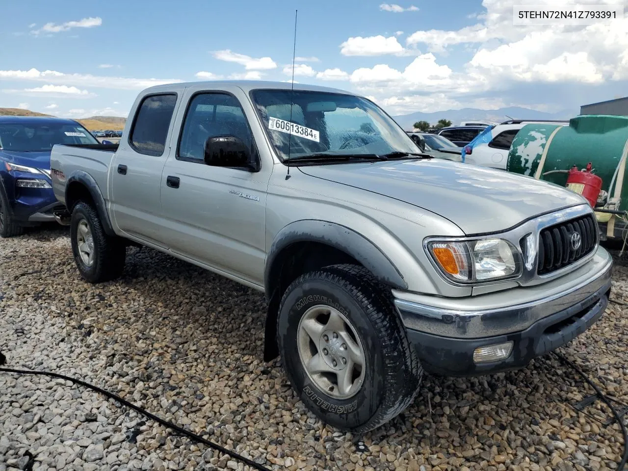 2001 Toyota Tacoma Double Cab VIN: 5TEHN72N41Z793391 Lot: 60613384