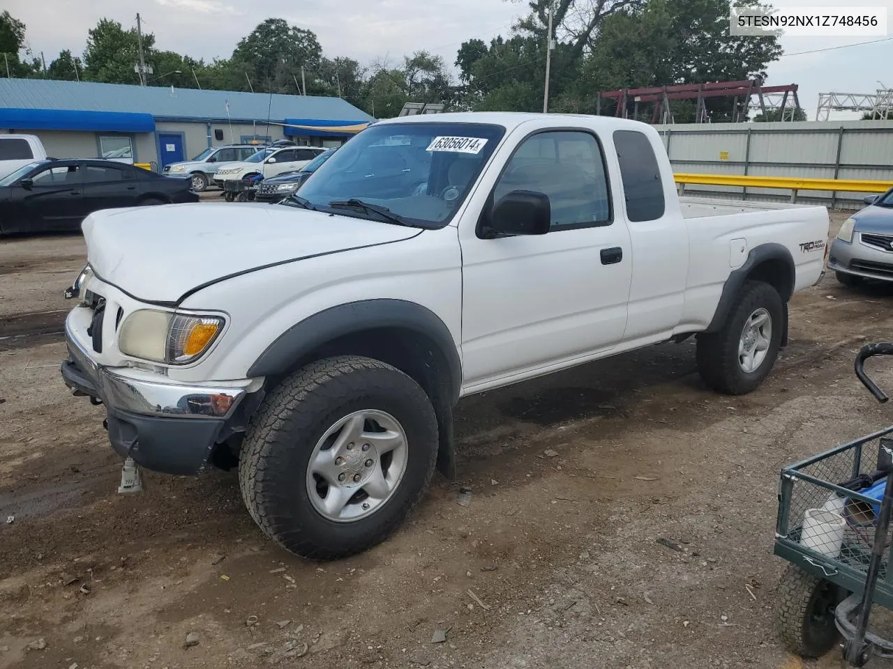 2001 Toyota Tacoma Xtracab Prerunner VIN: 5TESN92NX1Z748456 Lot: 63056014