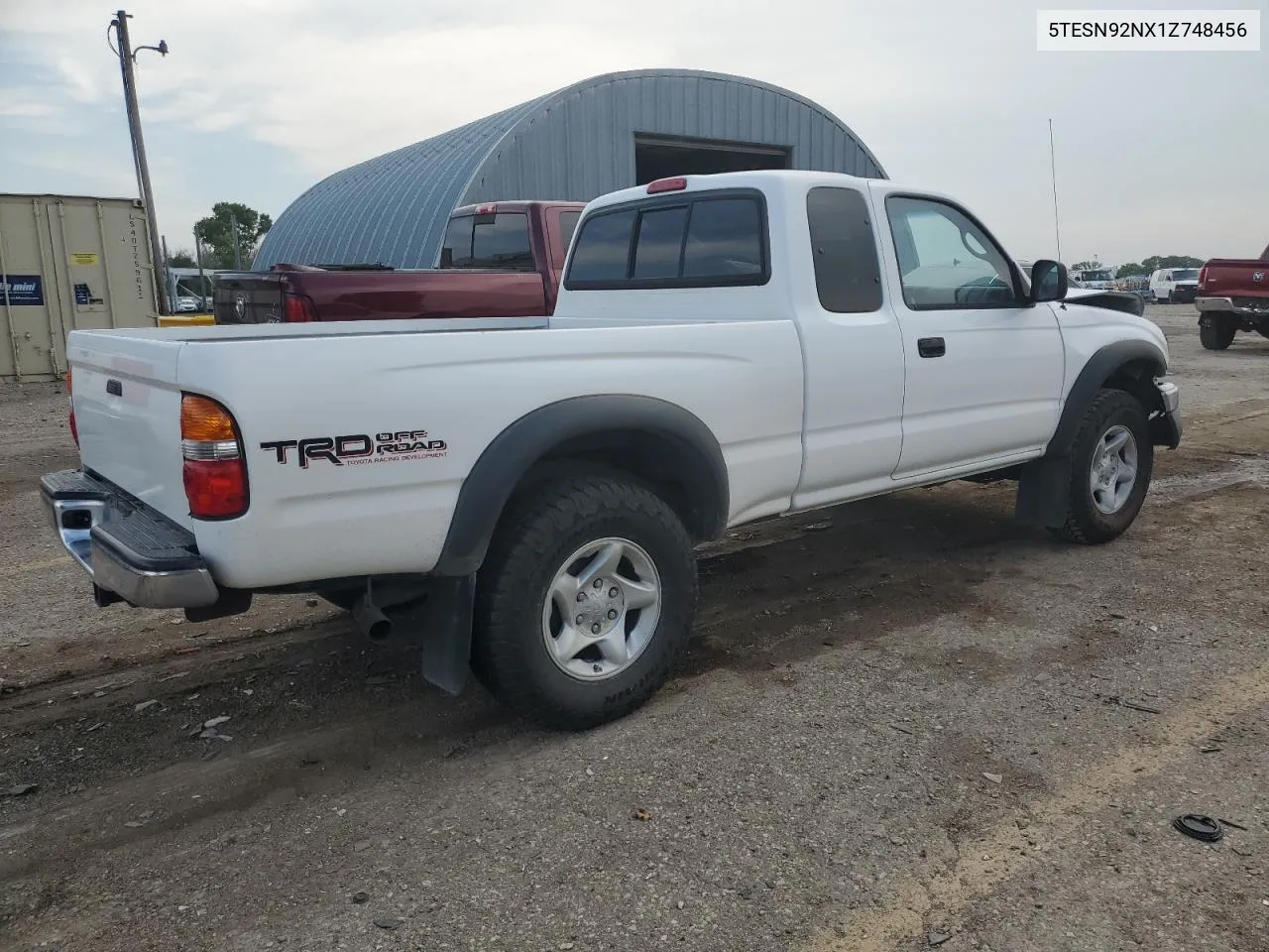 2001 Toyota Tacoma Xtracab Prerunner VIN: 5TESN92NX1Z748456 Lot: 63056014