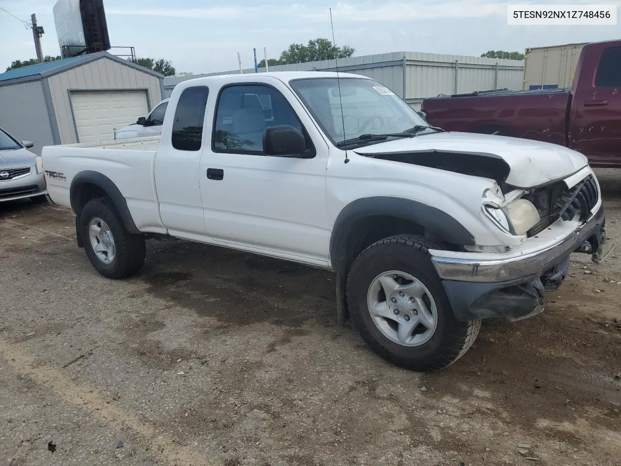 2001 Toyota Tacoma Xtracab Prerunner VIN: 5TESN92NX1Z748456 Lot: 63056014