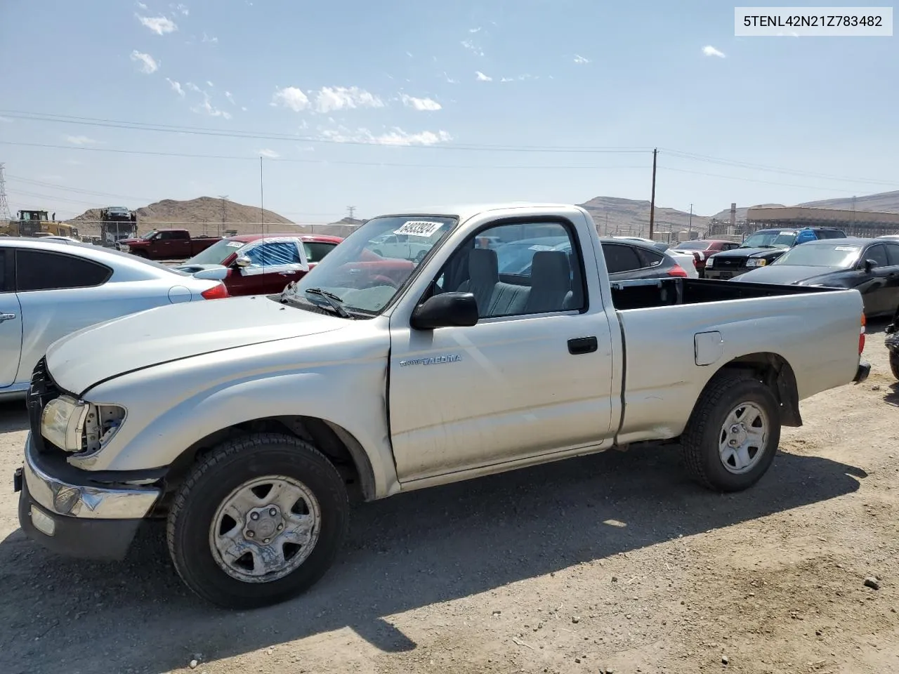 2001 Toyota Tacoma VIN: 5TENL42N21Z783482 Lot: 64933924