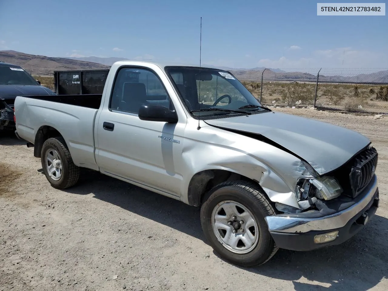 2001 Toyota Tacoma VIN: 5TENL42N21Z783482 Lot: 64933924