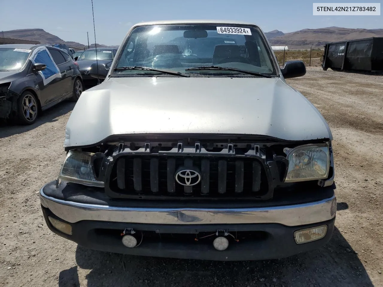 2001 Toyota Tacoma VIN: 5TENL42N21Z783482 Lot: 64933924