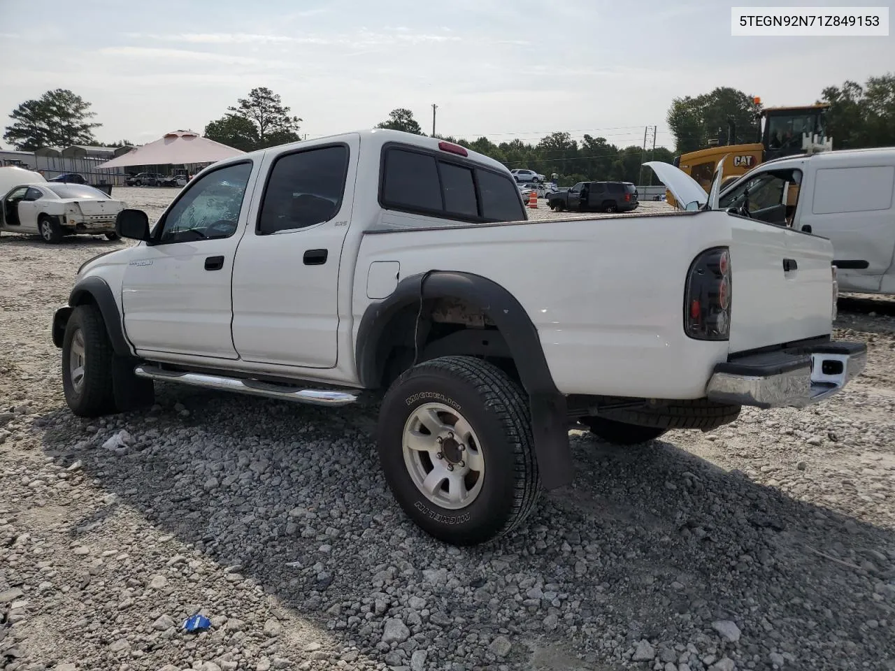 2001 Toyota Tacoma Double Cab Prerunner VIN: 5TEGN92N71Z849153 Lot: 65409644