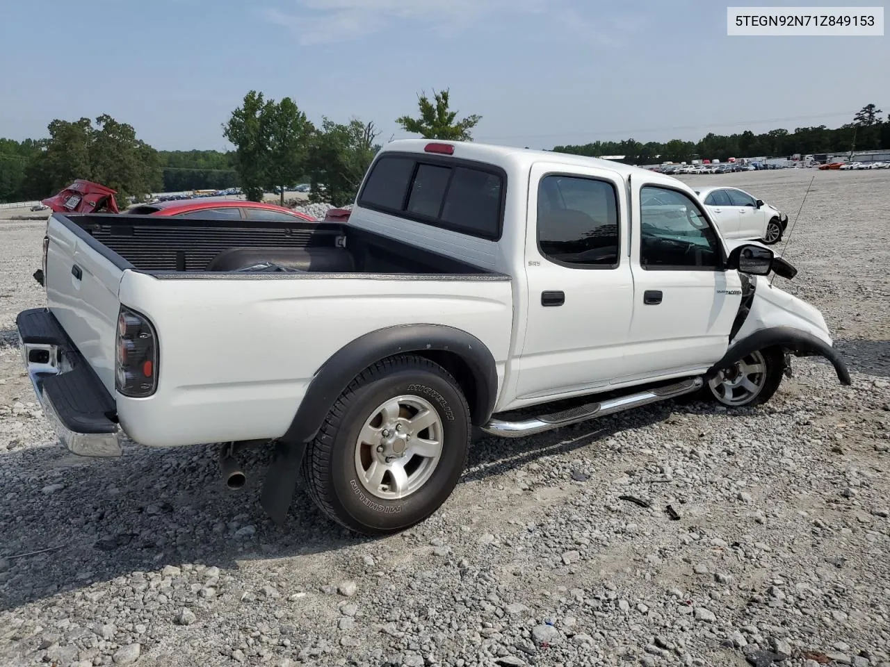 2001 Toyota Tacoma Double Cab Prerunner VIN: 5TEGN92N71Z849153 Lot: 65409644