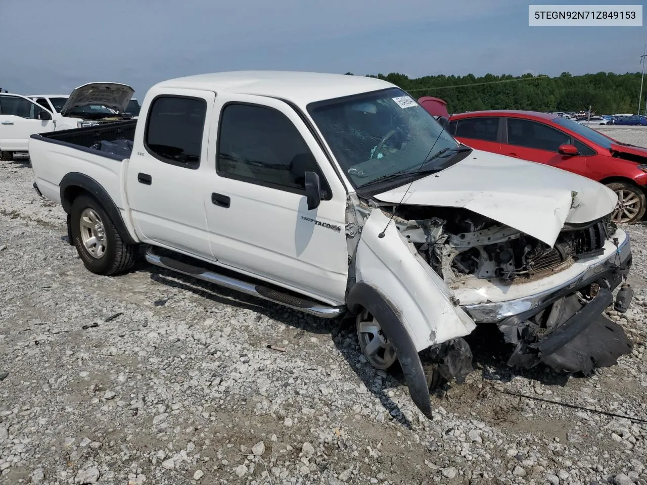 2001 Toyota Tacoma Double Cab Prerunner VIN: 5TEGN92N71Z849153 Lot: 65409644