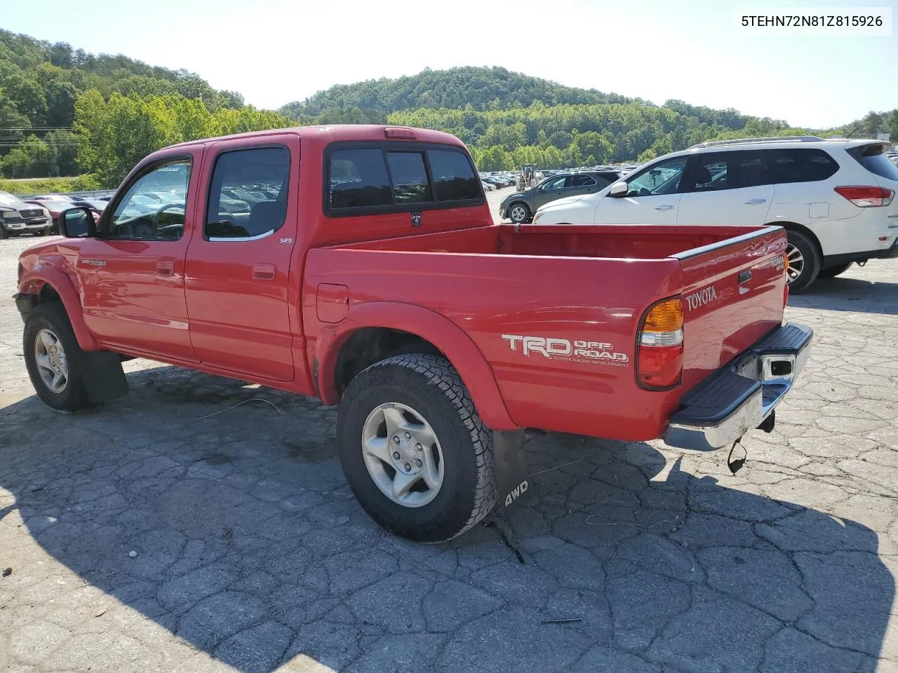 2001 Toyota Tacoma Double Cab VIN: 5TEHN72N81Z815926 Lot: 67412784