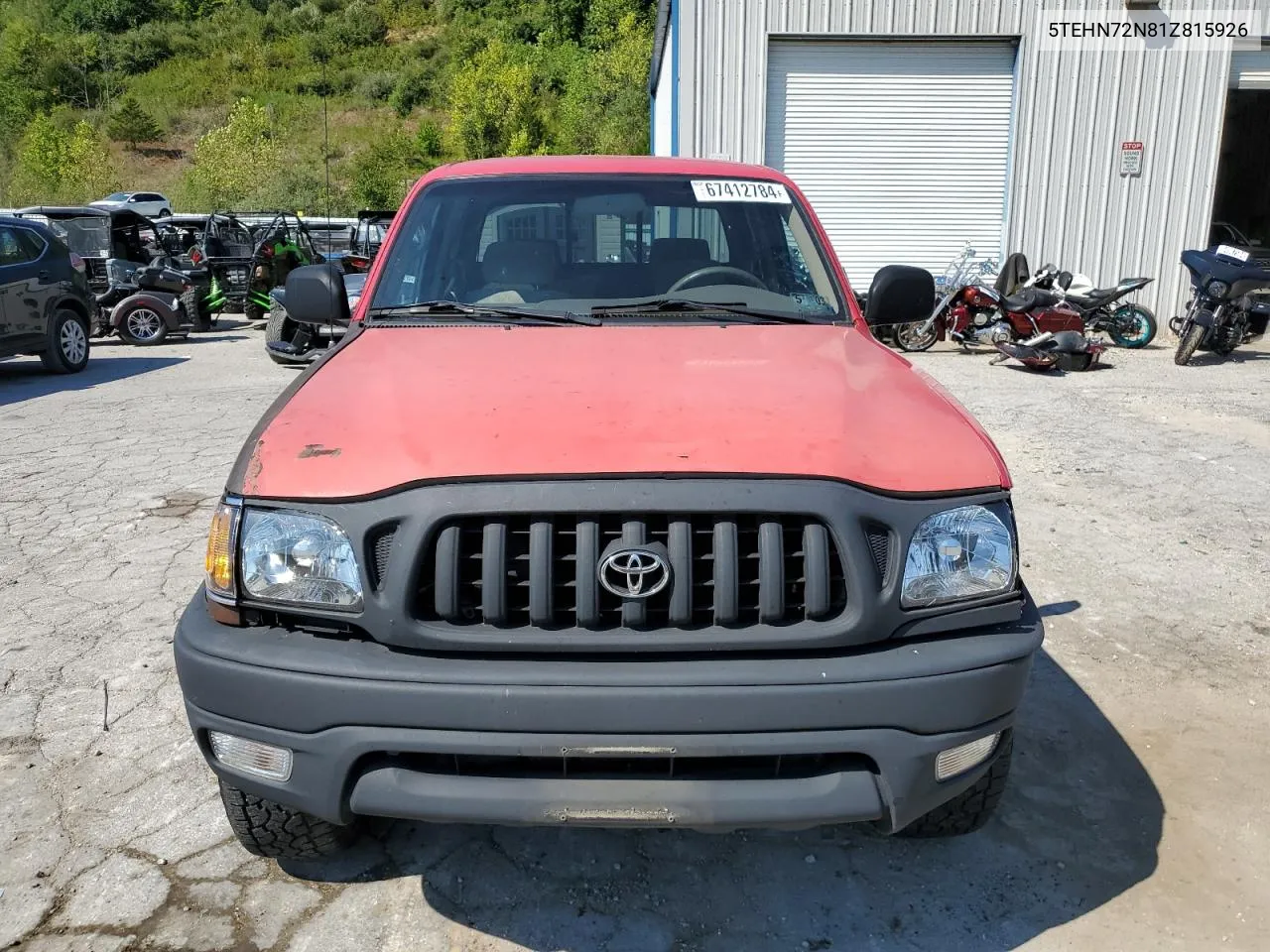 2001 Toyota Tacoma Double Cab VIN: 5TEHN72N81Z815926 Lot: 67412784