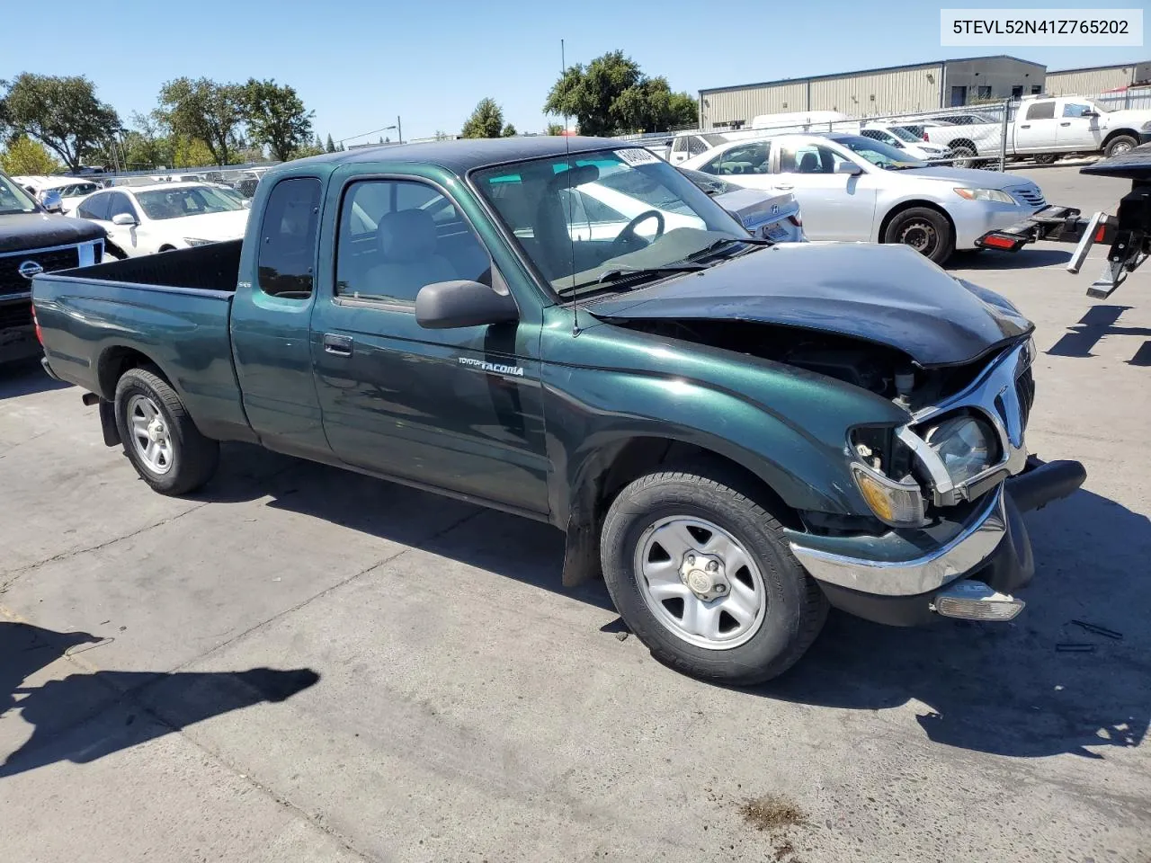 2001 Toyota Tacoma Xtracab VIN: 5TEVL52N41Z765202 Lot: 68480824