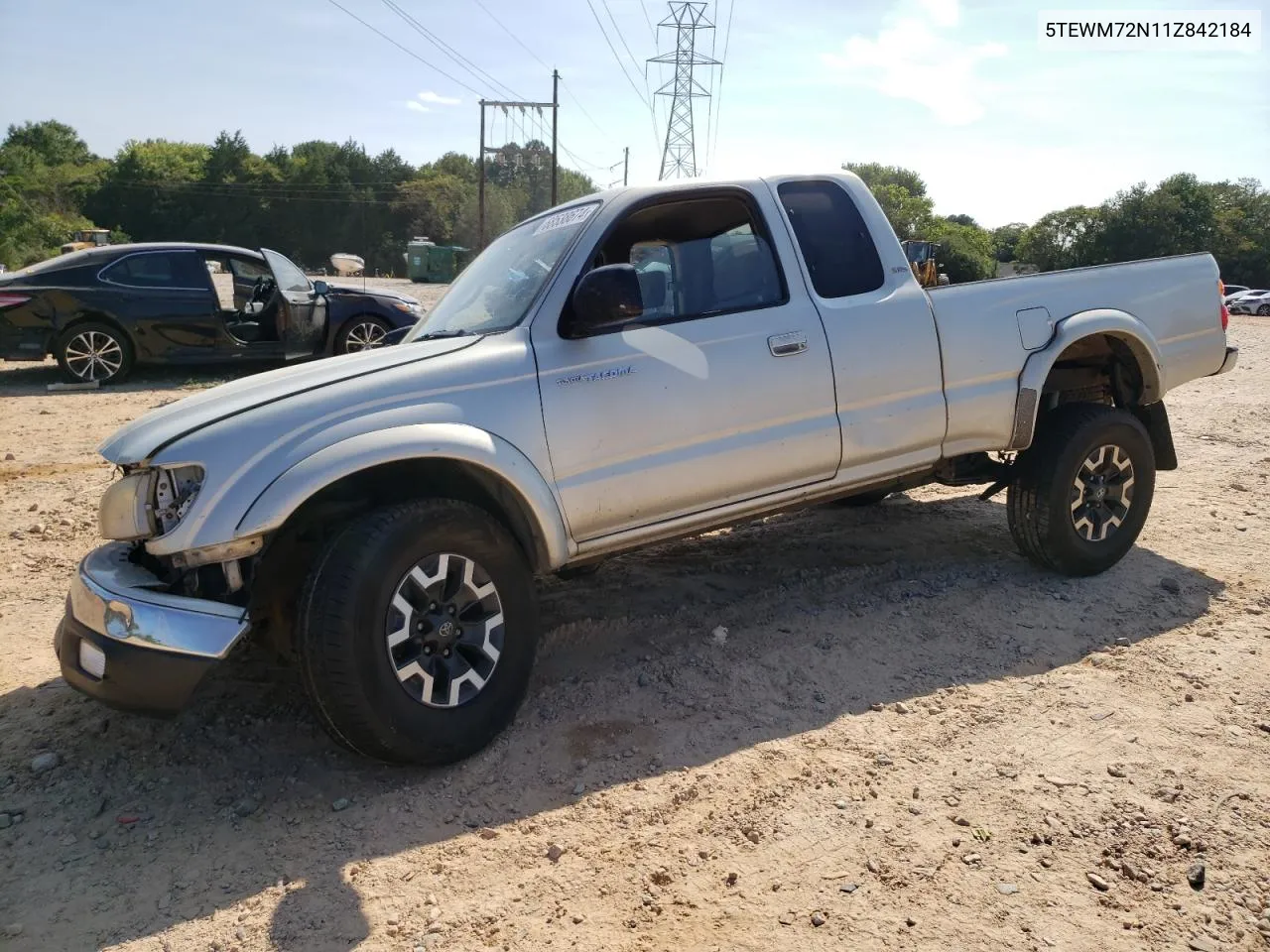 2001 Toyota Tacoma Xtracab VIN: 5TEWM72N11Z842184 Lot: 68538674