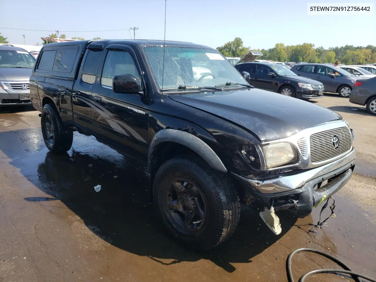 2001 Toyota Tacoma Xtracab VIN: 5TEWN72N91Z756442 Lot: 69039224