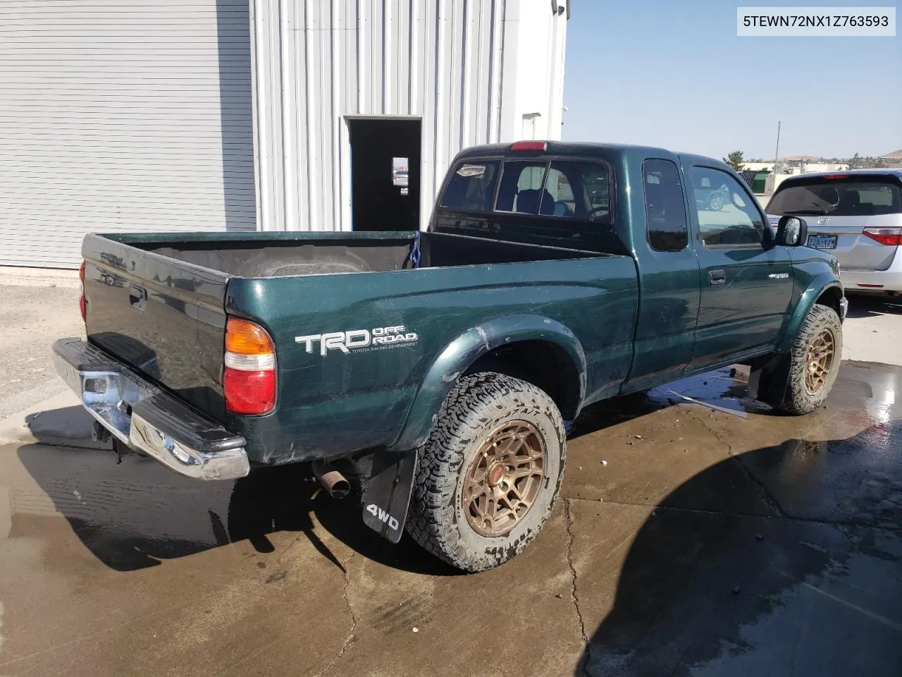 2001 Toyota Tacoma Xtracab VIN: 5TEWN72NX1Z763593 Lot: 69324114