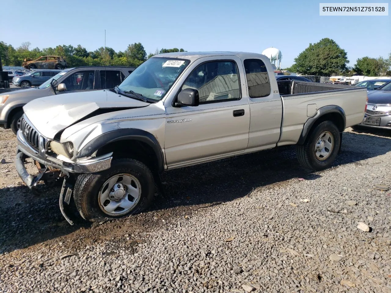 5TEWN72N51Z751528 2001 Toyota Tacoma Xtracab