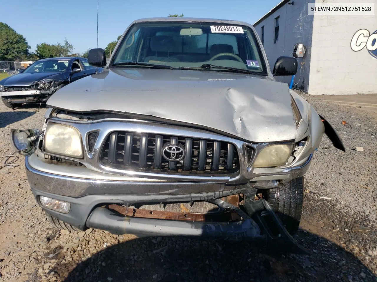 2001 Toyota Tacoma Xtracab VIN: 5TEWN72N51Z751528 Lot: 70248014