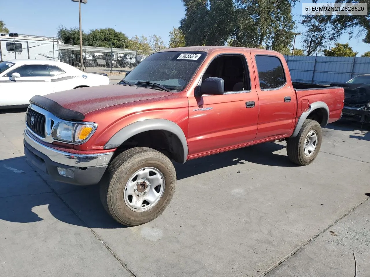 2001 Toyota Tacoma Double Cab Prerunner VIN: 5TEGM92N21Z828620 Lot: 70286074