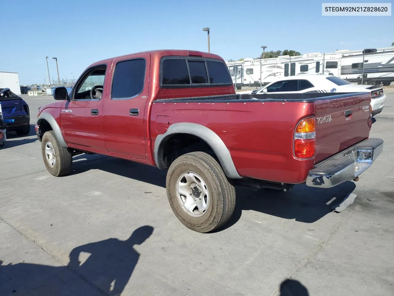 2001 Toyota Tacoma Double Cab Prerunner VIN: 5TEGM92N21Z828620 Lot: 70286074