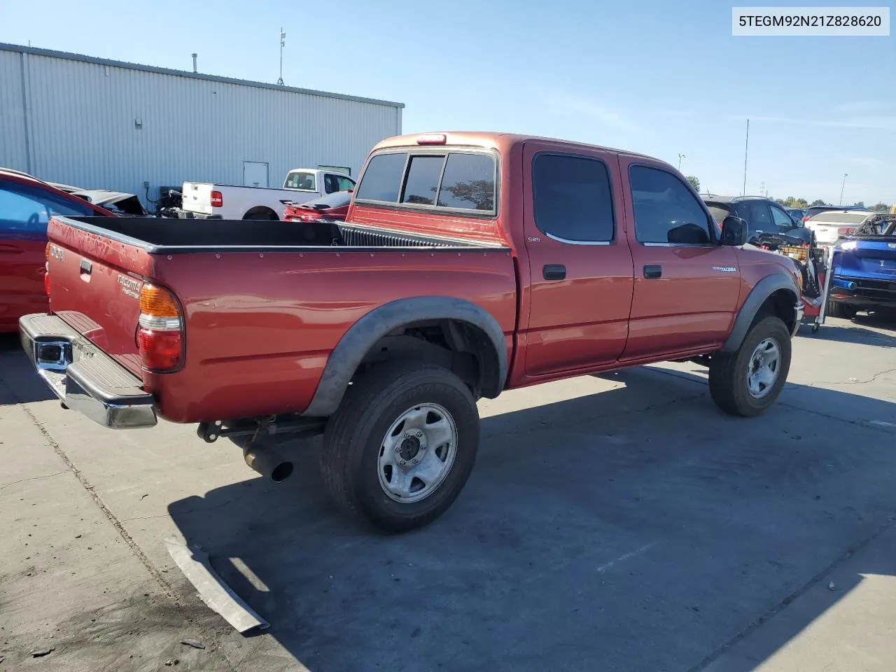 2001 Toyota Tacoma Double Cab Prerunner VIN: 5TEGM92N21Z828620 Lot: 70286074