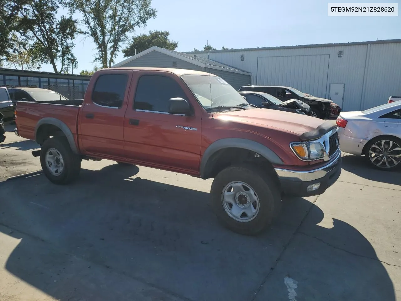 2001 Toyota Tacoma Double Cab Prerunner VIN: 5TEGM92N21Z828620 Lot: 70286074