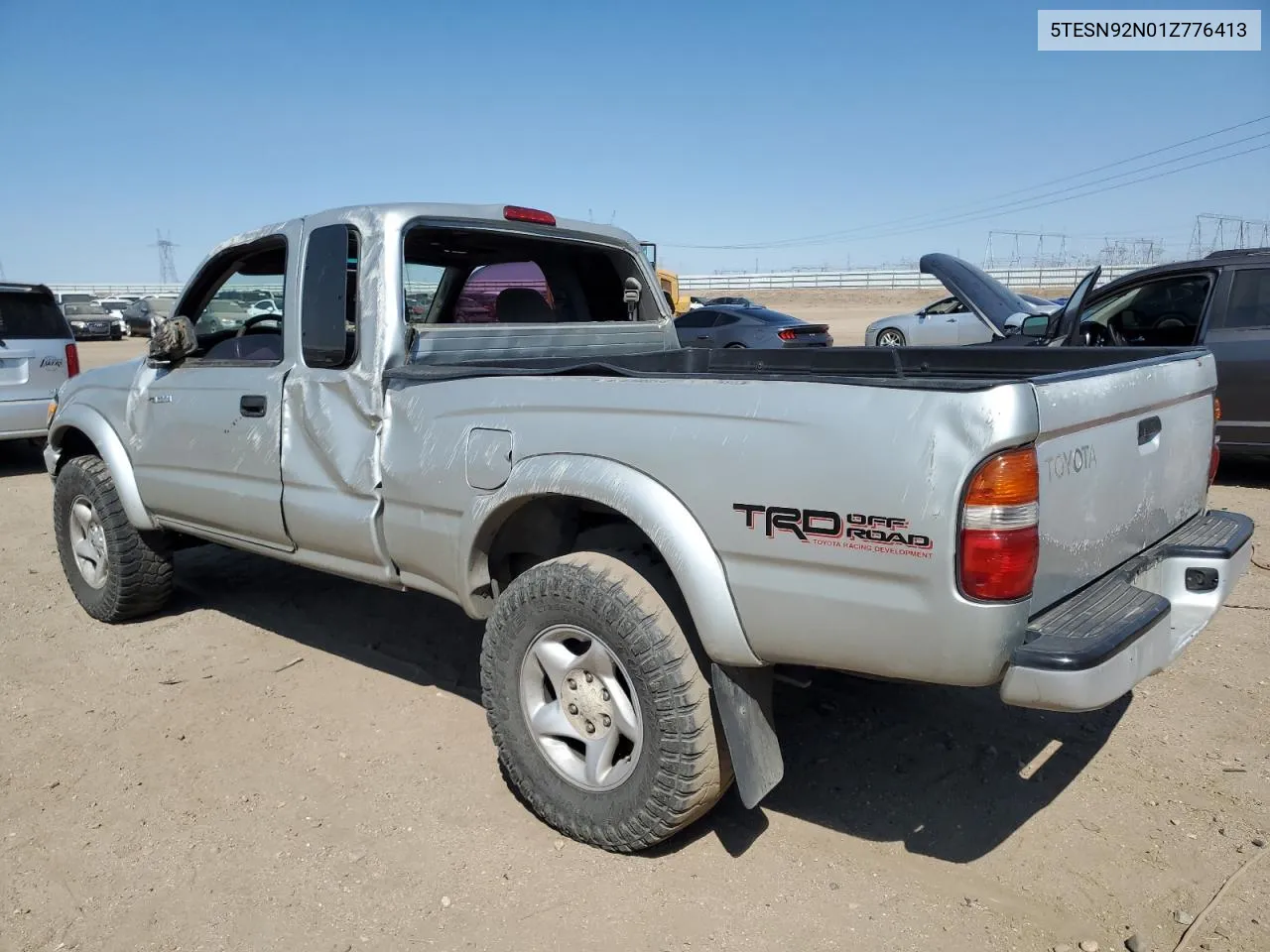 2001 Toyota Tacoma Xtracab Prerunner VIN: 5TESN92N01Z776413 Lot: 70800974