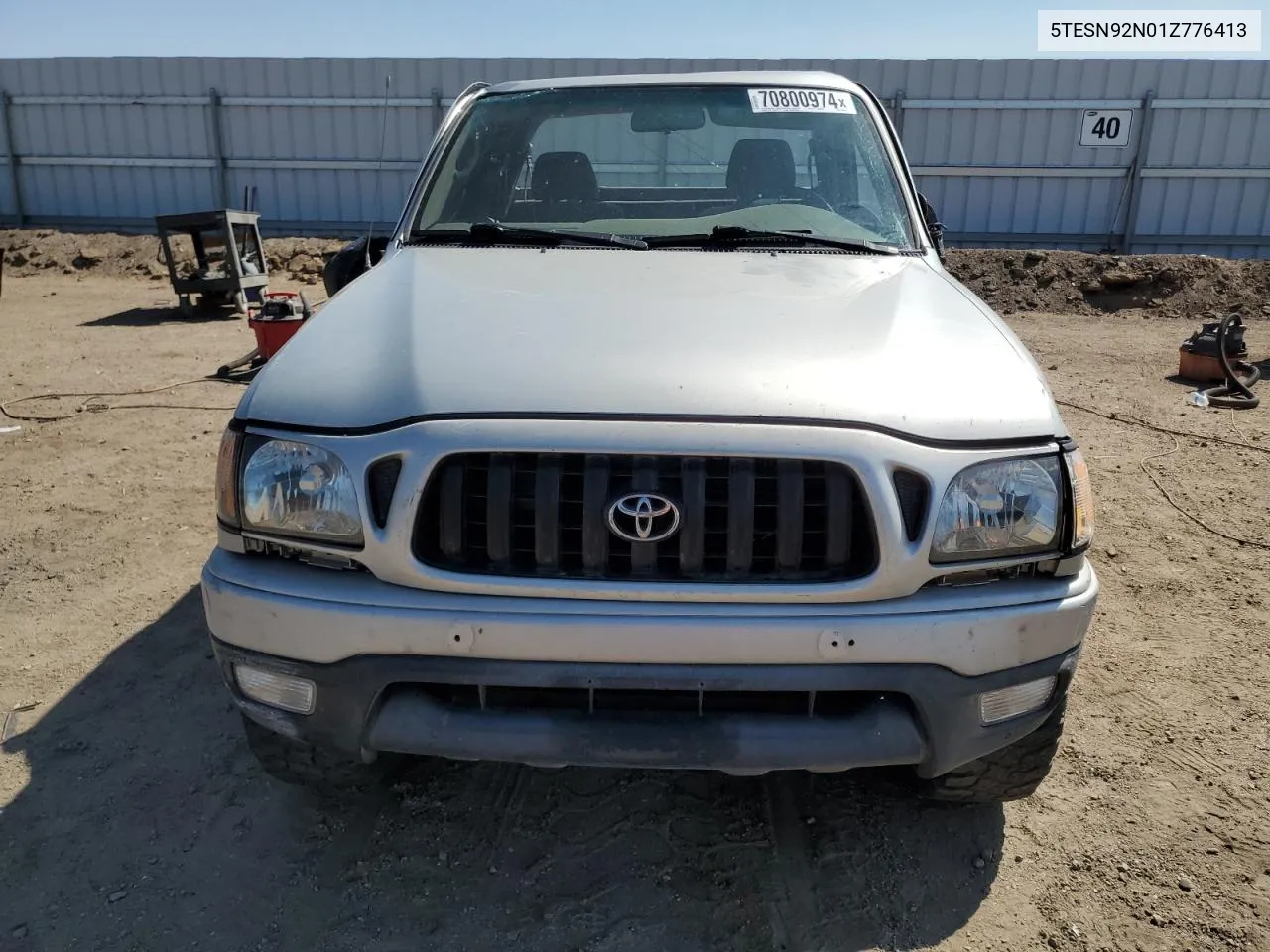 2001 Toyota Tacoma Xtracab Prerunner VIN: 5TESN92N01Z776413 Lot: 70800974