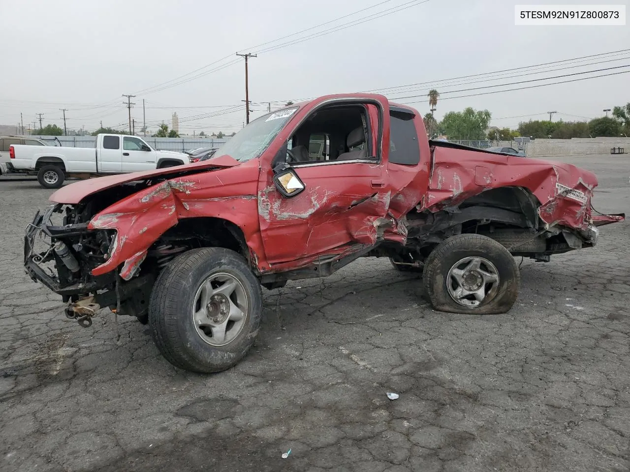 2001 Toyota Tacoma Xtracab Prerunner VIN: 5TESM92N91Z800873 Lot: 71043244