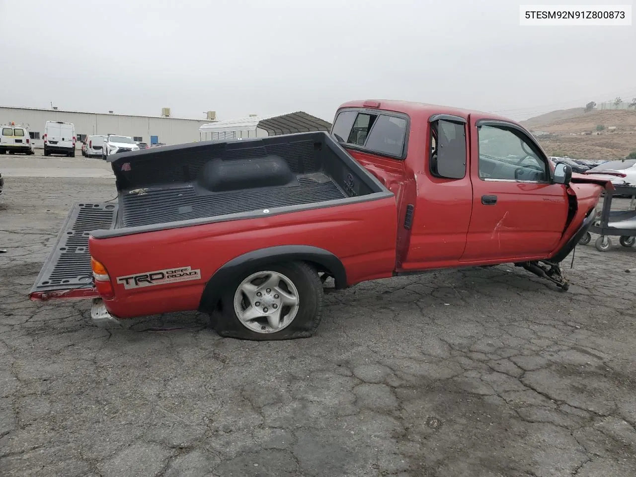 2001 Toyota Tacoma Xtracab Prerunner VIN: 5TESM92N91Z800873 Lot: 71043244