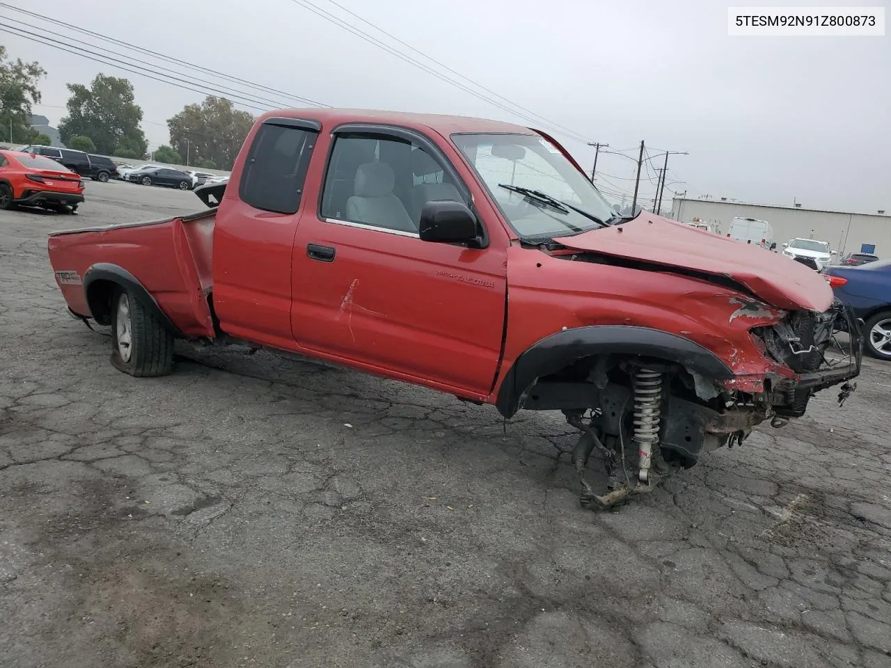 2001 Toyota Tacoma Xtracab Prerunner VIN: 5TESM92N91Z800873 Lot: 71043244