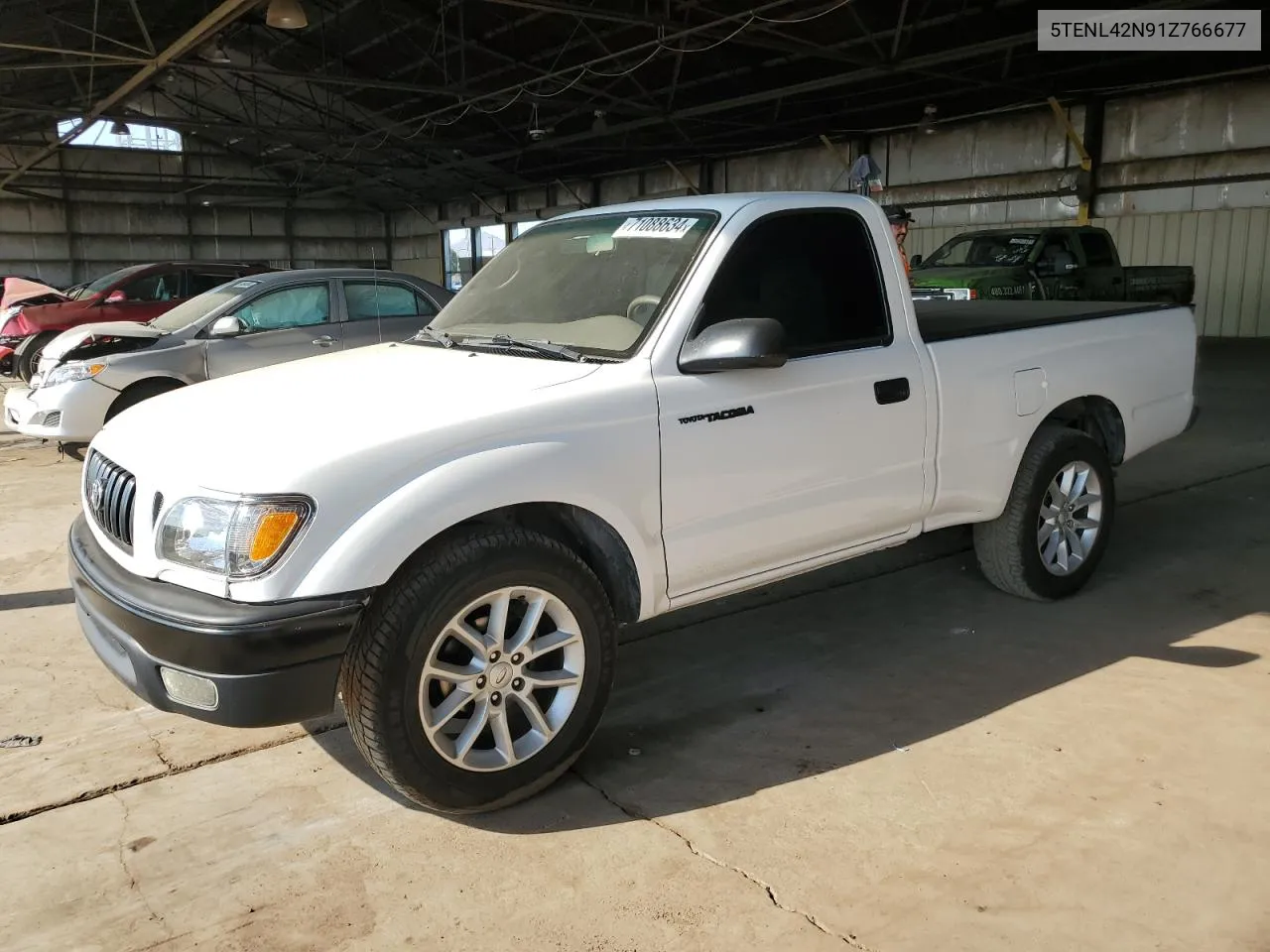 2001 Toyota Tacoma VIN: 5TENL42N91Z766677 Lot: 71088634