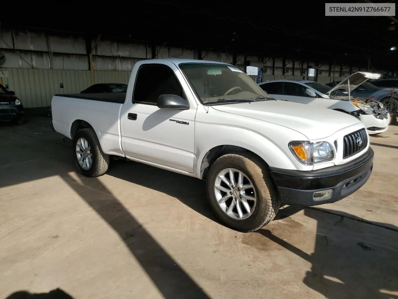 2001 Toyota Tacoma VIN: 5TENL42N91Z766677 Lot: 71088634