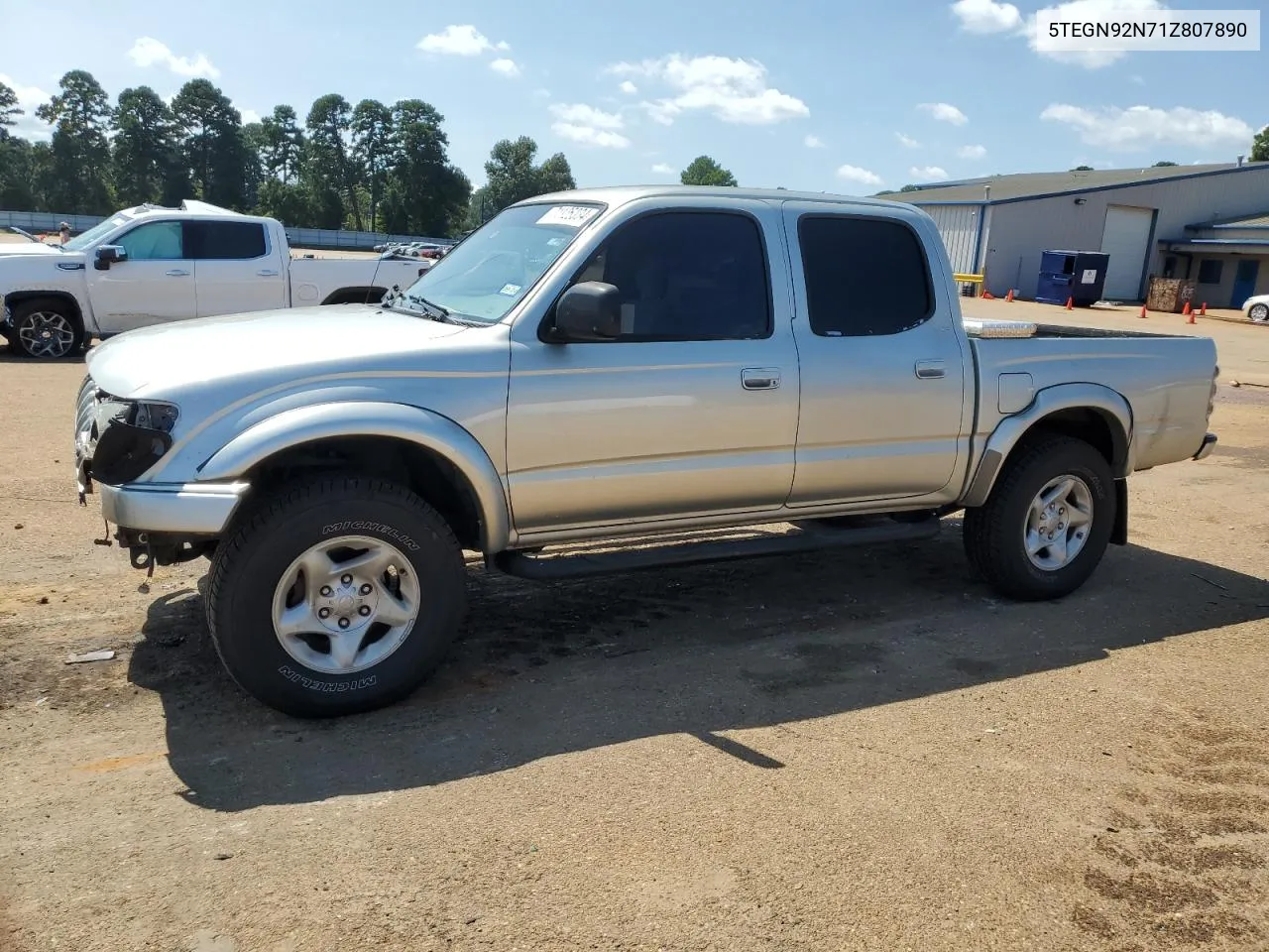 2001 Toyota Tacoma Double Cab Prerunner VIN: 5TEGN92N71Z807890 Lot: 71125934