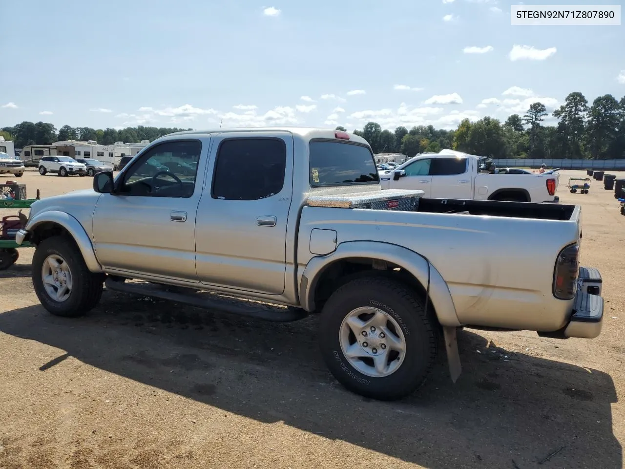 2001 Toyota Tacoma Double Cab Prerunner VIN: 5TEGN92N71Z807890 Lot: 71125934