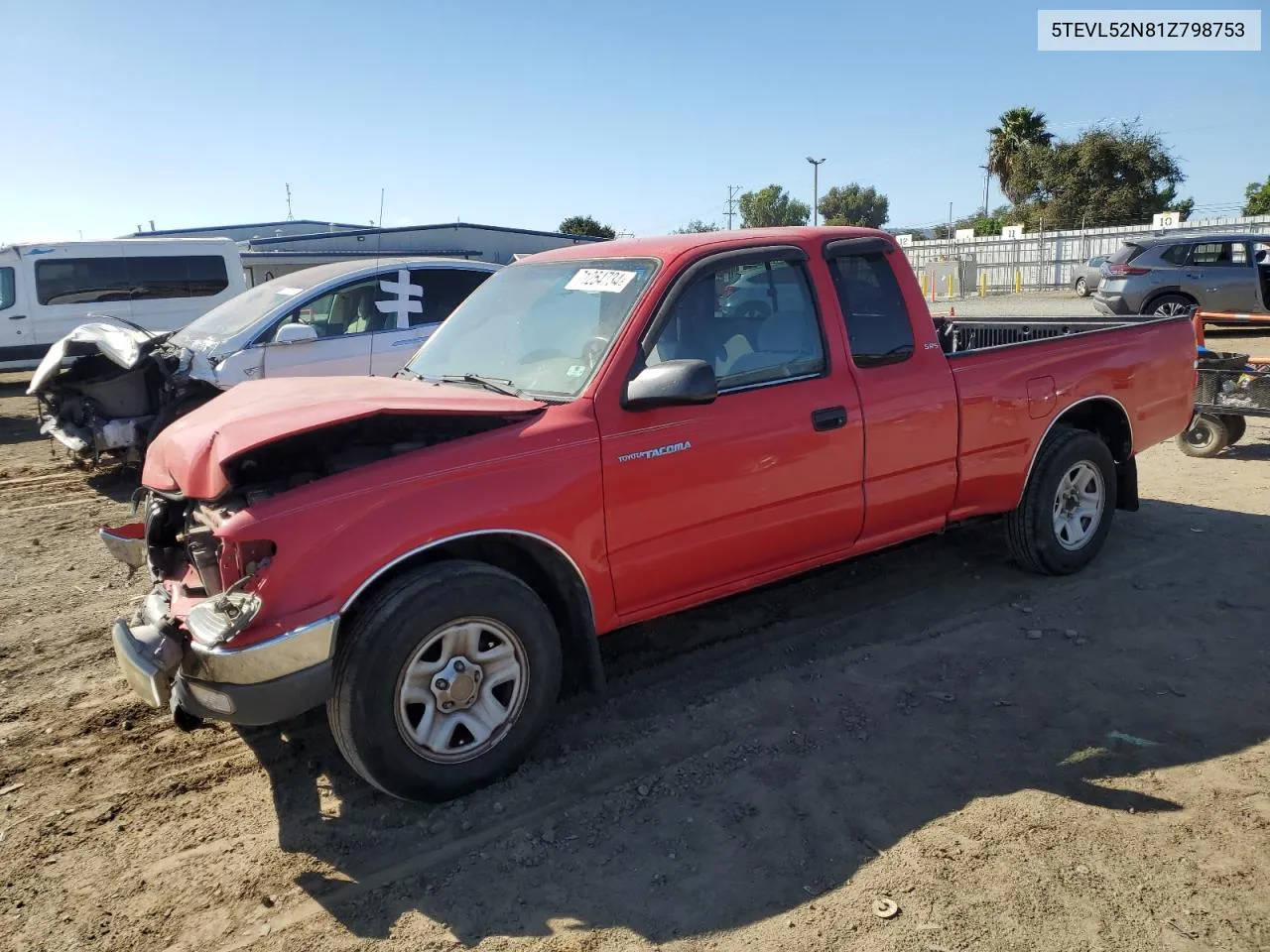 5TEVL52N81Z798753 2001 Toyota Tacoma Xtracab