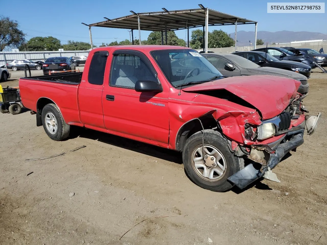 5TEVL52N81Z798753 2001 Toyota Tacoma Xtracab