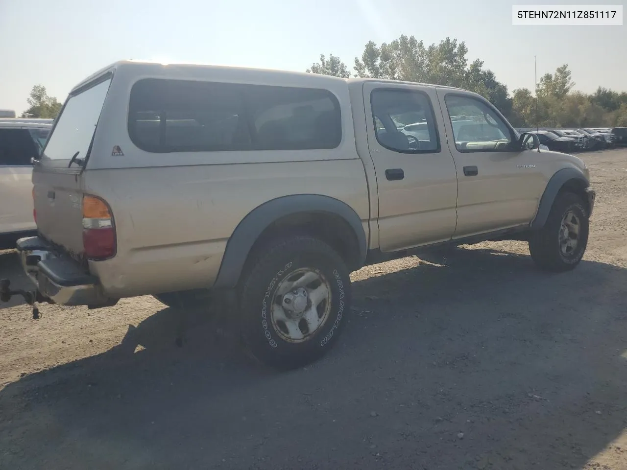 2001 Toyota Tacoma Double Cab VIN: 5TEHN72N11Z851117 Lot: 71548504