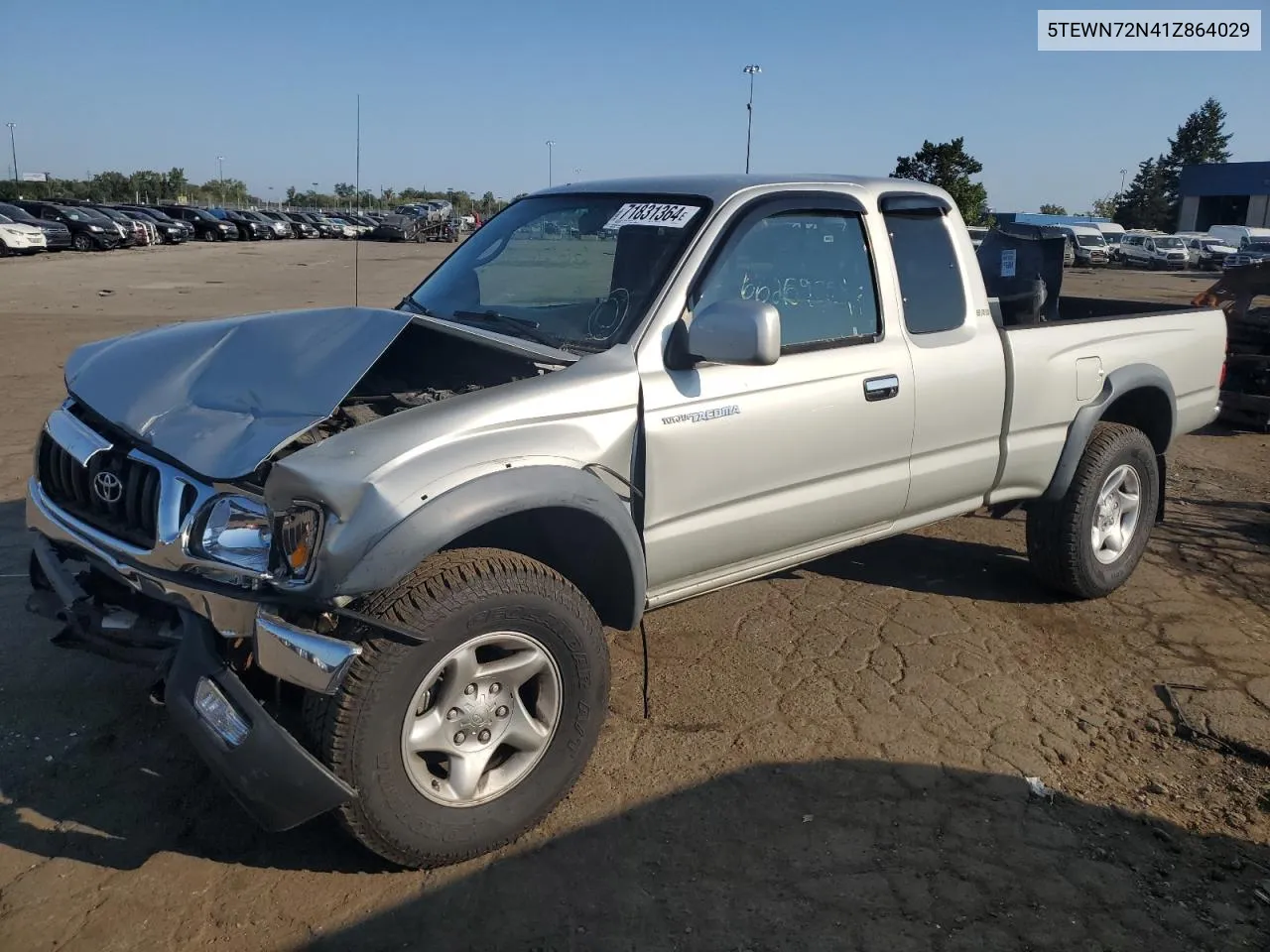 2001 Toyota Tacoma Xtracab VIN: 5TEWN72N41Z864029 Lot: 71831364