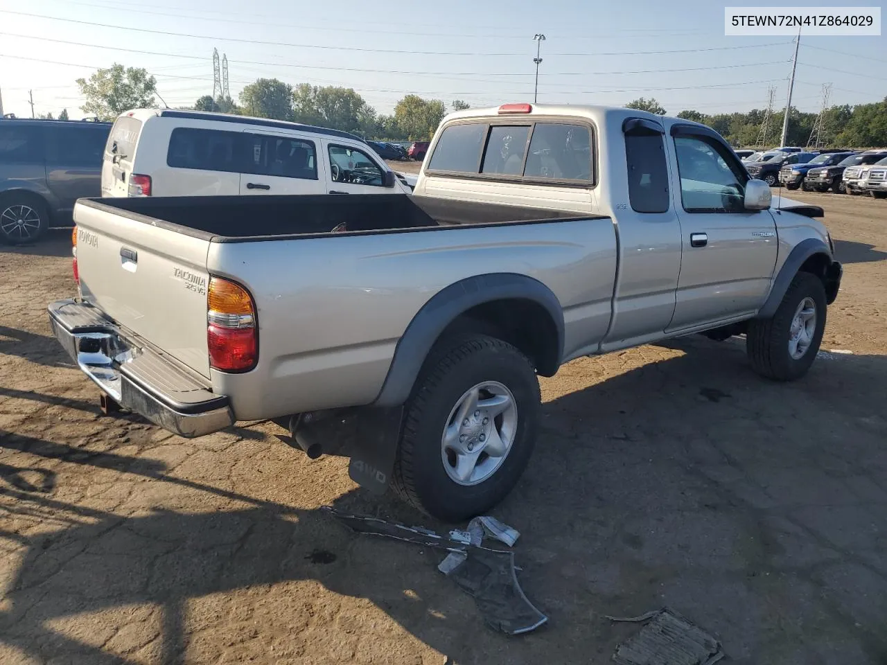 2001 Toyota Tacoma Xtracab VIN: 5TEWN72N41Z864029 Lot: 71831364